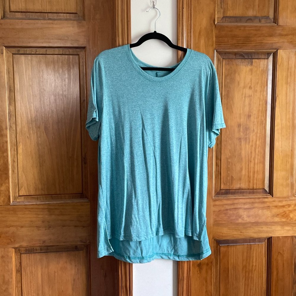 Light Teal Short Sleeve Women’s Top